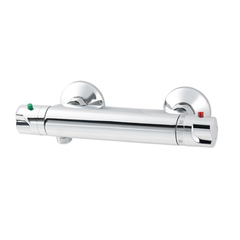 GoodHome Mulga termostatisk brusebatteri i krom