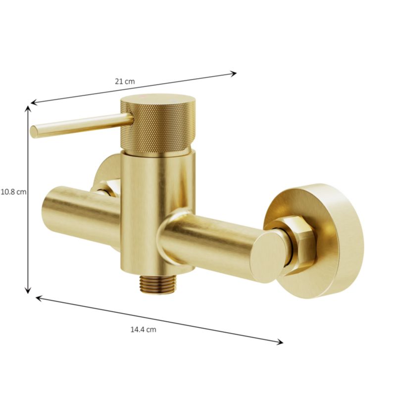 Brusearmatur Owens Guld 1-Grebs ½" Tilslutning