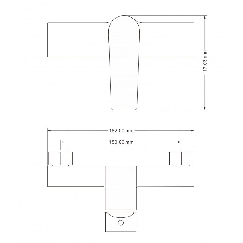 Mexen Lynx DF40 kromet brusebatteri med brusesæt, 1 sæt
