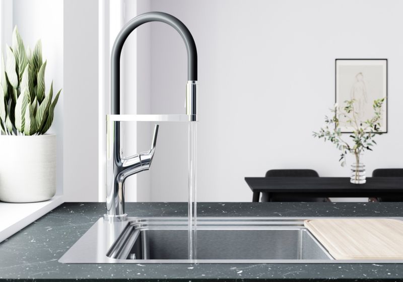 GoodHome Adarna fjederarmatur til køkken med udtrækkelig tud