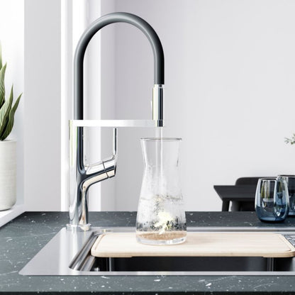 GoodHome Adarna fjederarmatur til køkken med udtrækkelig tud