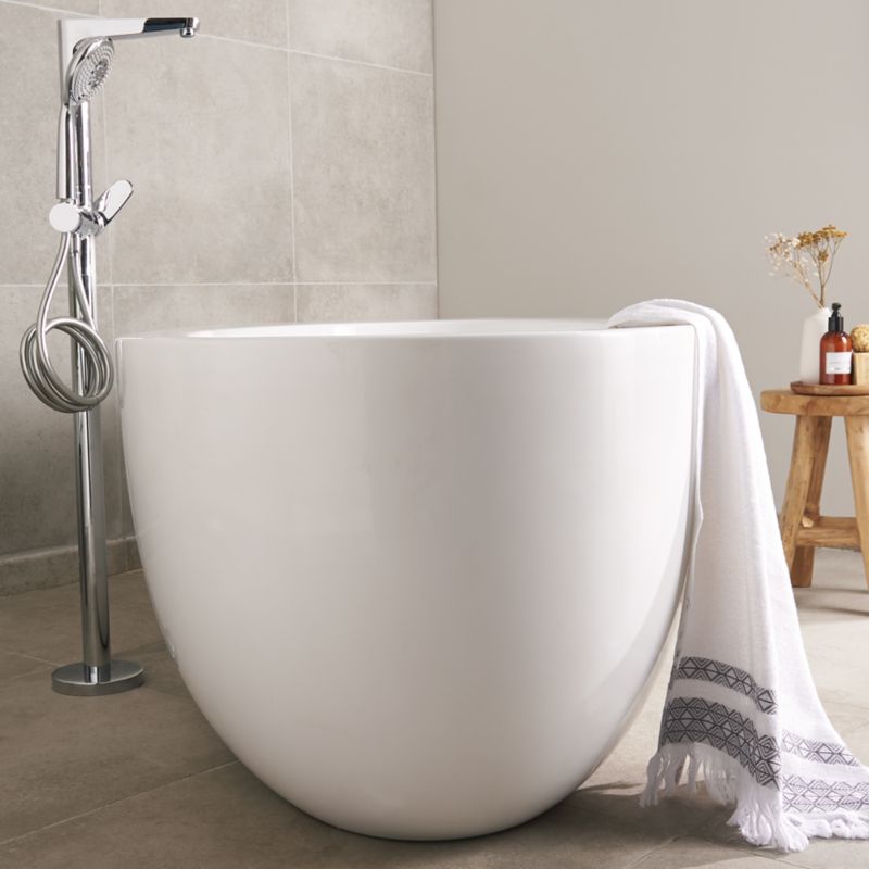 Gulvstående Badekararmatur Cavally 106,6 cm Sølv | 3663602299721
