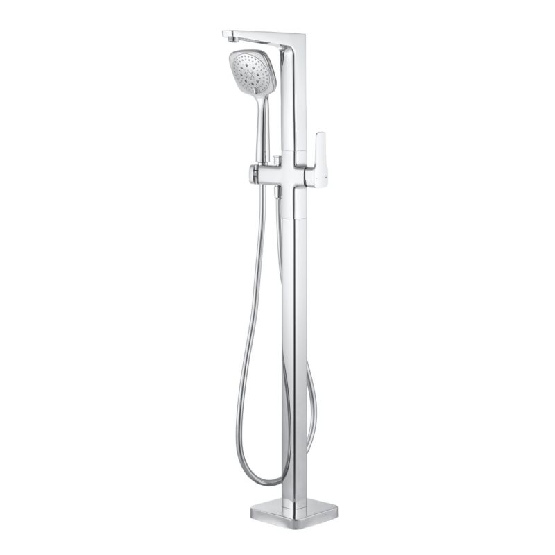 Gulvstående Badekararmatur 106,6 cm Sølvfarvet 3663602301745