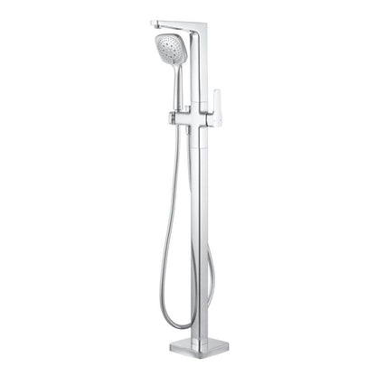Gulvstående Badekararmatur 106,6 cm Sølvfarvet 3663602301745