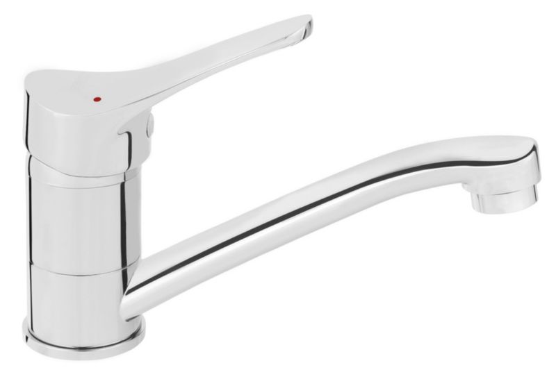 Badeværelsesarmatur med drejelig tud krom 15 cm