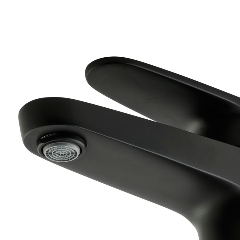 GoodHome Cavally L sort vaskebatteri