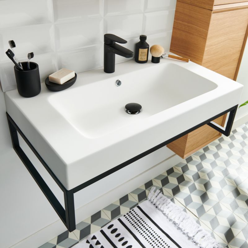 GoodHome Cavally M sort vaskebatteri