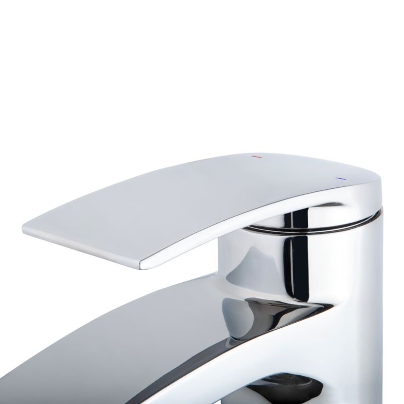 Badeværelsesarmatur Kariya Vandfald Chrom 103 mm