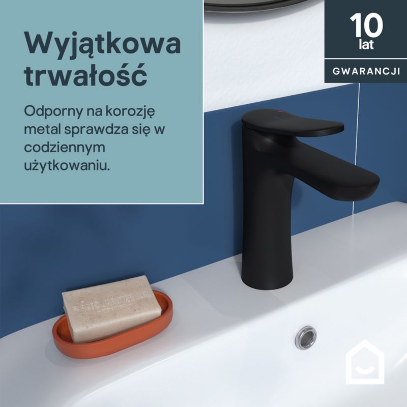 Håndvaskarmatur Mat Sort M | 5063022513342