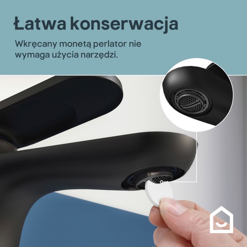 Håndvaskarmatur Mat Sort M | 5063022513342