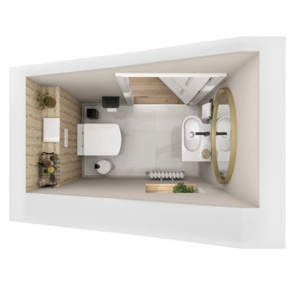 GoodHome Maza M vaskebatteri i mat‑sort