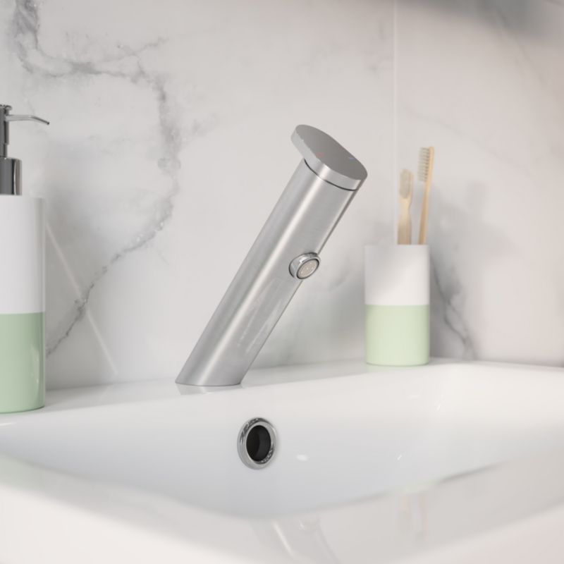 Badeværelsesarmatur Nyasa Inox med Klik-klak Bundventil | 3663602299707