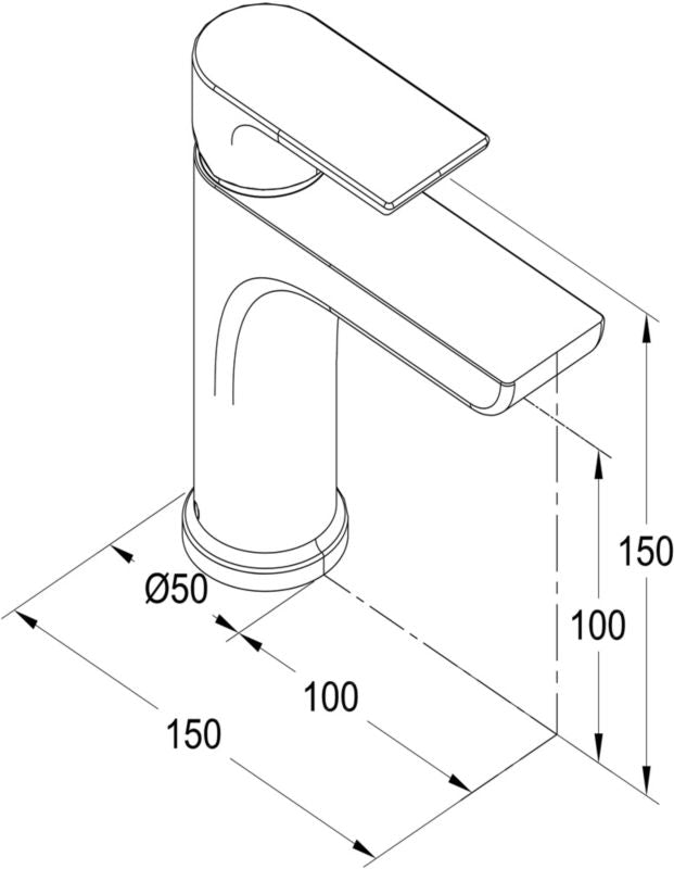 GoodHome Osani krom vaskebatteri