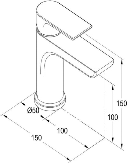 GoodHome Osani krom vaskebatteri