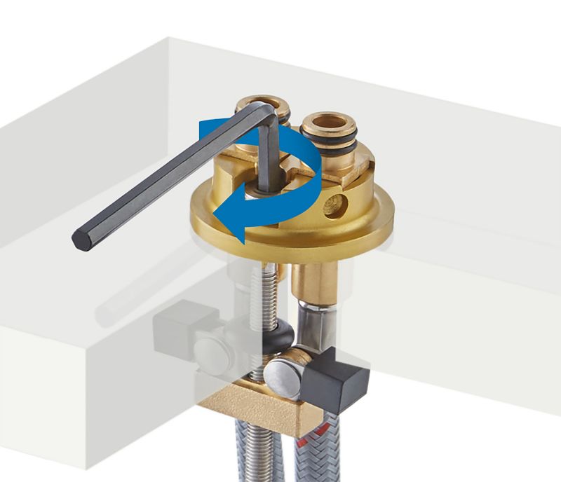 GoodHome Osani krom vaskebatteri