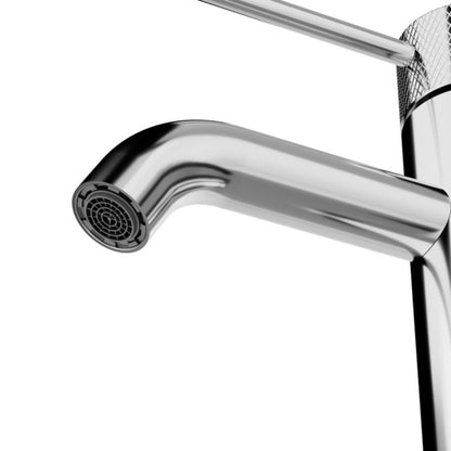 Badeværelsesarmatur Håndvask Enkeltgrebs Høj 143 mm Krom
