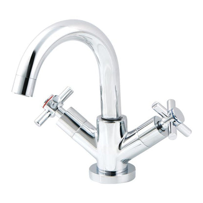 GoodHome Seaford krom bordmonteret vaskebatteri