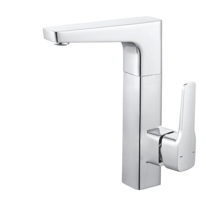 Badeværelsesarmatur Teesta L Krom 103x235 mm