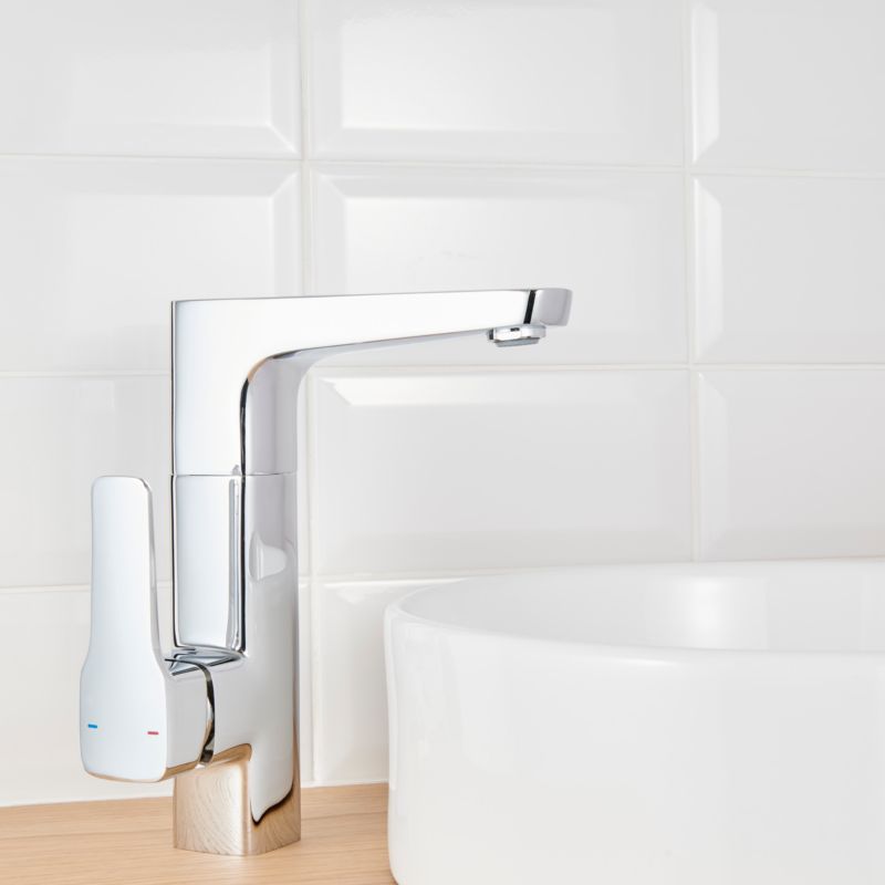 Badeværelsesarmatur Teesta L Krom 103x235 mm