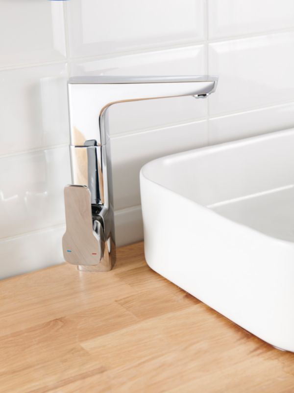 Badeværelsesarmatur Teesta L Krom 103x235 mm