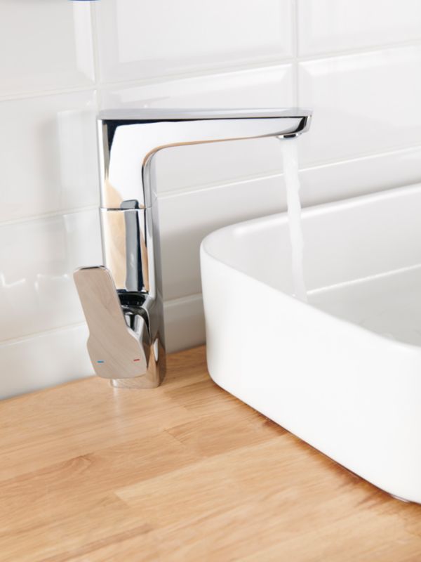 Badeværelsesarmatur Teesta L Krom 103x235 mm