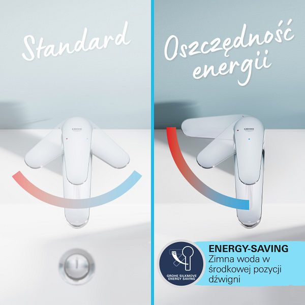 Grohe Start Quickfix M klik-klak krom vaskarmatur