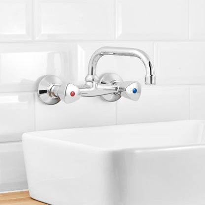 Kemer krom vægmonteret håndvaskarmatur