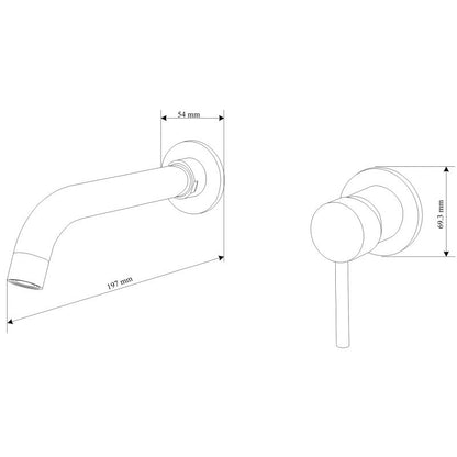 Mexen Alma gulvaskebatteri 1 stk.