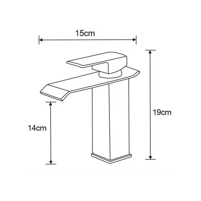 Mexen Apus håndvaskarmatur, guldfarvet, 1 stk.