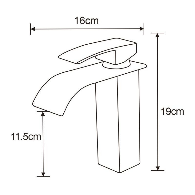Mexen Aries krom håndvaskarmatur 744800-00, 1 stk.