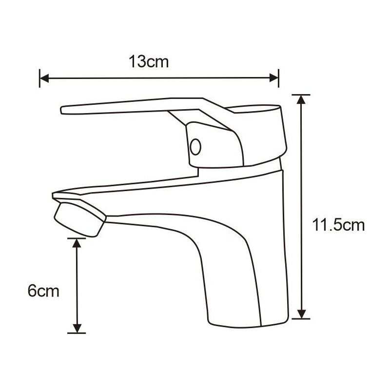 Mexen Caro krom 1-grebs håndvaskarmatur 746600-00