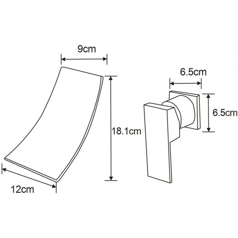 Mexen Celia krom indbygget håndvaskarmatur 1 stk.