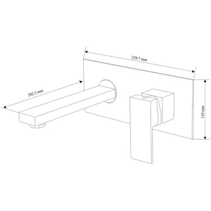 Mexen Cube sort vaskebatteri 73115-70 1 stk.