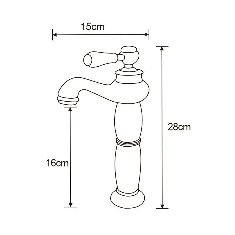 Mexen Draco sort høj vaskebatteri, 1 stk.