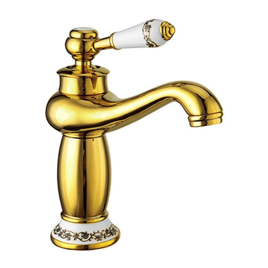 Mexen Draco gulvmonteret vaskebatteri i guld 745400-50, 1 stk.