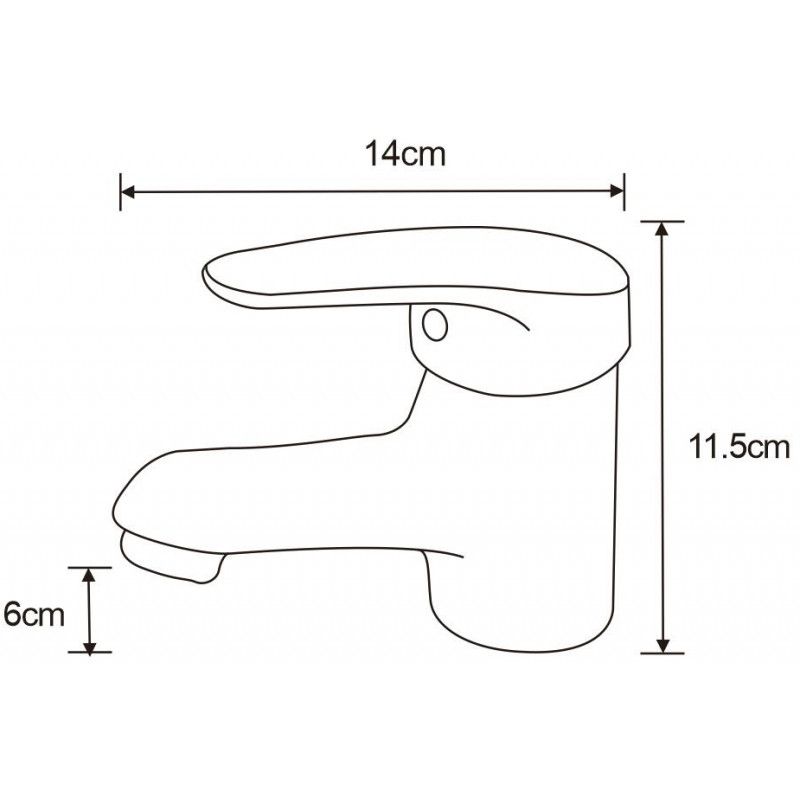 Mexen Erica krom 746400-00 vaskebatteri til bordmontage, 1 stk.