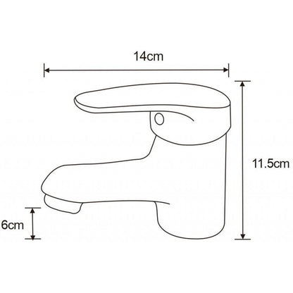 Mexen Erica krom 746400-00 vaskebatteri til bordmontage, 1 stk.