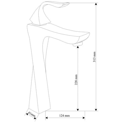 Mexen Estrella vaskebatteri i krom, 1 stk.