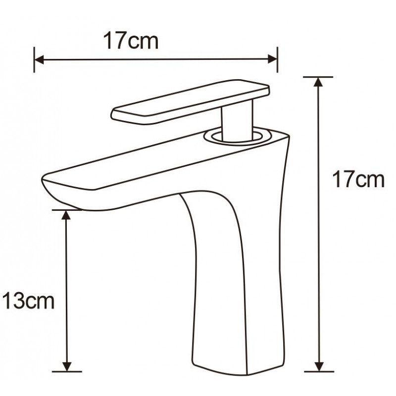 Mexen Indus vaskebatteri, krom 17 cm, 1 stk.