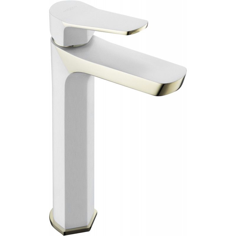 Mexen Lerma høj vaskebatteri i hvid/guld, 1 stk.