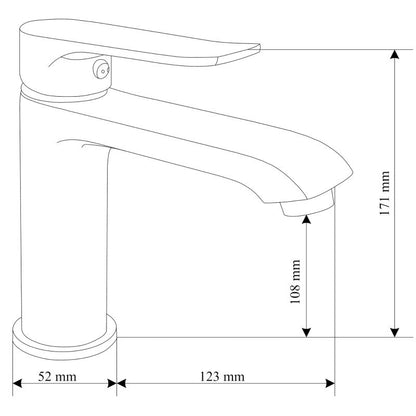 Mexen Pecos sort håndvaskarmatur 72700-70 1 stk.
