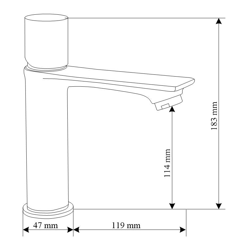 Mexen Royo One vaskarmatur i guld, 1 stk.