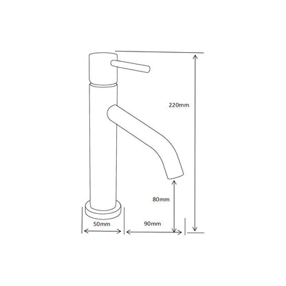 Mexen Rumba håndvaskarmatur, krom, 1 stk.