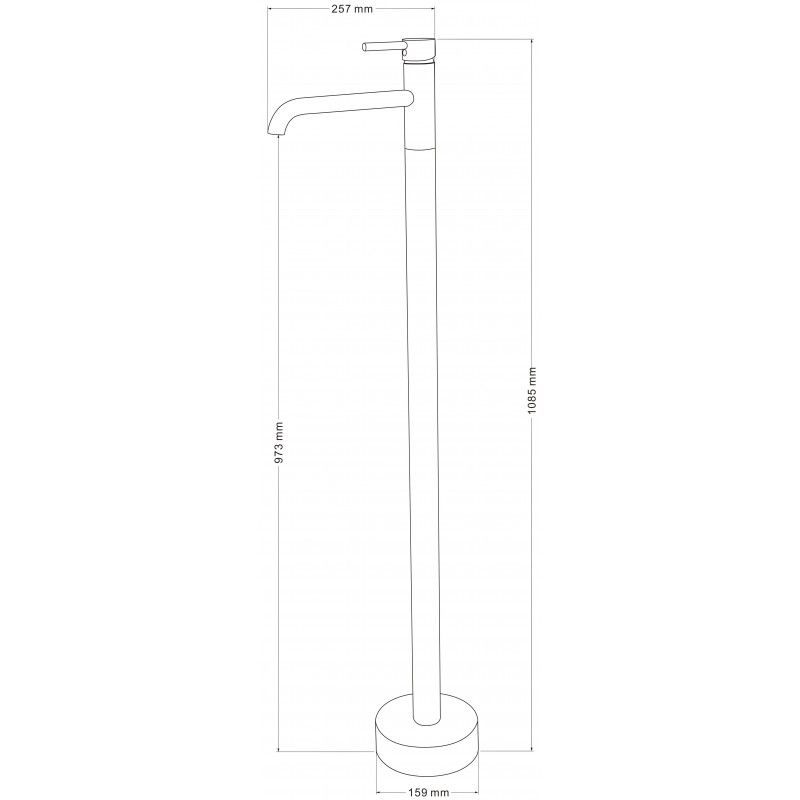 Mexen Rumba sort vaskebatteri 73534-70 1 stk.