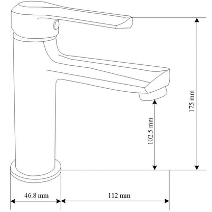 Mexen Sabre håndvaskarmatur, krom, 72100-00, 1 stk.
