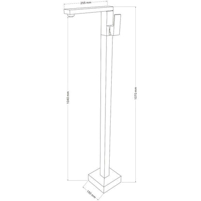 Mexen Urano sort vaskebatteri 107 cm 1 stk.