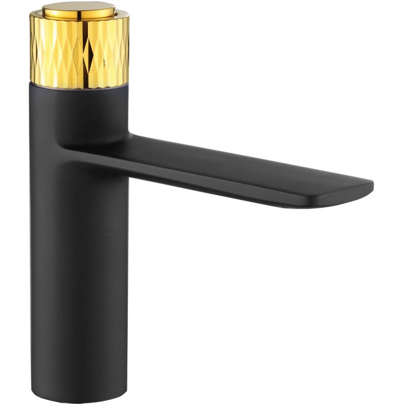 Mexen Zero+ håndvaskarmatur sort/guld 1 stk.