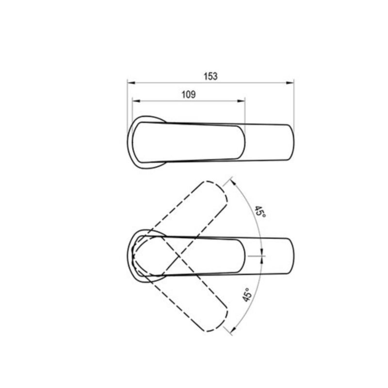 Ravak Life LF 012.20BL stående håndvaskarmatur uden prop sort 1 stk