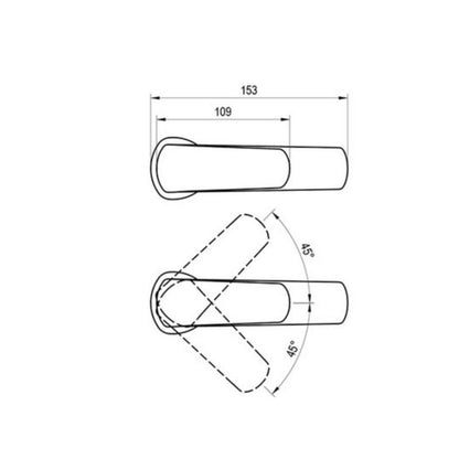 Ravak Life LF 012.20BL stående håndvaskarmatur uden prop sort 1 stk