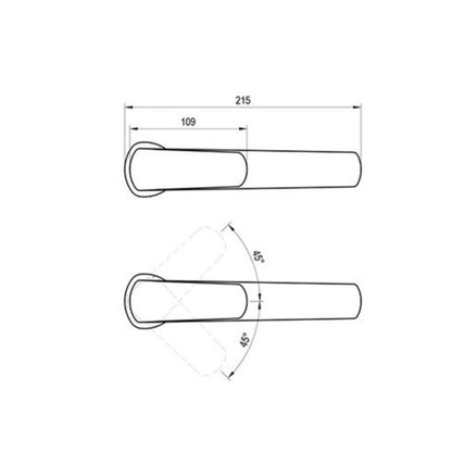 Ravak Life LF 015.20BL stående håndvaskarmatur 280 mm uden prop sort 1 stk